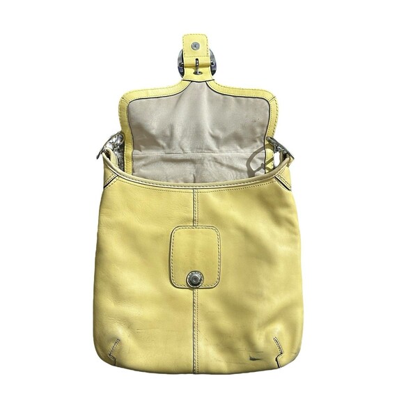 Vintage Coach Yellow Leather Bleecker Crossbody Shoulder Bag F13355 - Picture 9 of 16